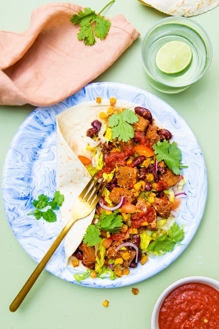  Wrap med carnitas af gris